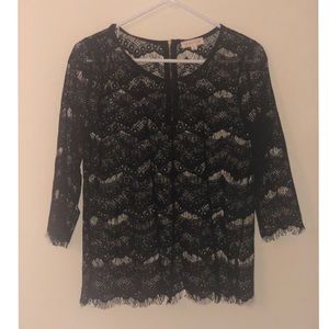 Lace 3/4th sleeve blouse